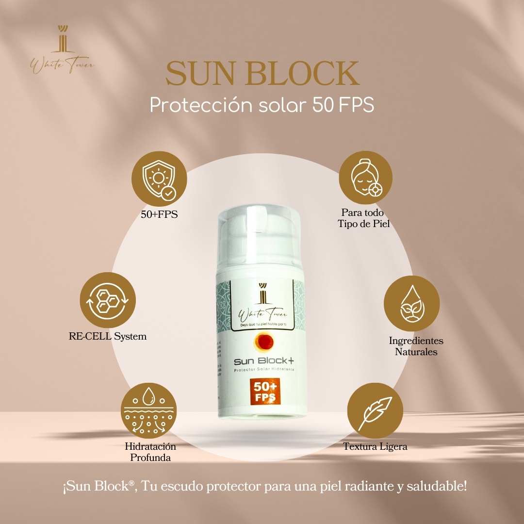 Sun Block - protección solar 50 FPS con RE-CELL System