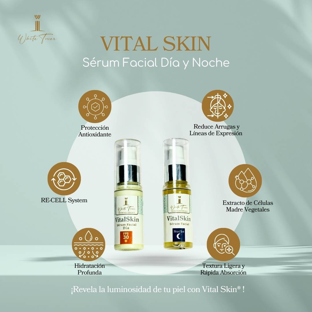 Vital Skin sérum facial día y noche con RE-CELL System